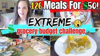 126 Meals For $50! | EMERGENCY EXTREME BUDGET GROCERY HAUL 2020