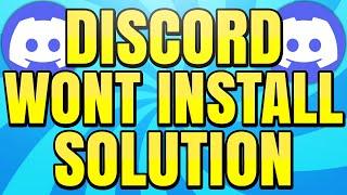 How to Fix Discord Won’t Install Error