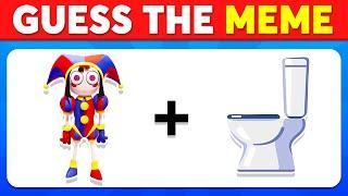  Guess The Meme Song By Emoji?  | The Amazing Digital Circus, Chipi Chapa, MrBeast, Skibidi Toilet