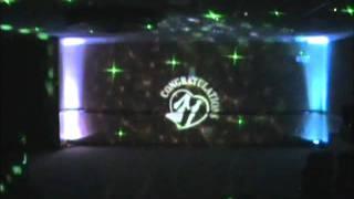 orlando wedding dj and lighting gobo laser rippling water 4play setup