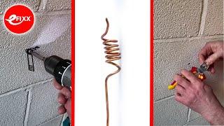 Electricians' Tip - Drilled the WRONG sized hole? - use a copper wire plug #shorts