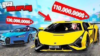 КУПИЛ LAMBORGHINI SIAN ЗА 110.000.000$! ГОНКА BUGATTI CHIRON VS LAMBORGHINI SIAN!(GTA 5 RP / RADMIR)