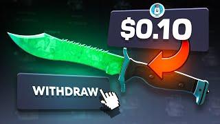 $0.10 to a KNIFE CHALLENGE ON CLASHGG!