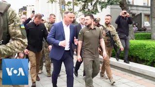 Poland’s Duda and Ukraine’s Zelenskyy Meet in Kyiv