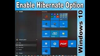 How to Enable Hibernate Option in Windows 10 || Hindi ||