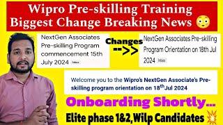 WIPRO CONFIRMED NGA PRE-SKILLING TRAINING DATE | SURVEY MAIL | CONNECT SESSION | ONBOARDING UPDATE