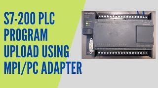 Siemens SIMATIC S7-200 PLC Program Upload and Download using SIMATIC PC ADAPTER USB