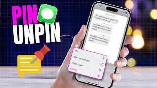 How To Pin-Unpin Text Messages On iPhone | Mark SMS Messages on iOS | Pin iPhone Texts