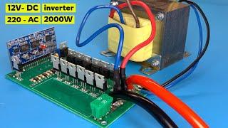 간단한 인버터 2000W, 사인파, 12v ~ 220v, 16 MOSFET 만드는 방법