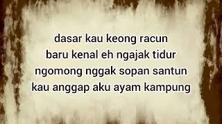 lirik - Keong Racun - Lissa. #laguviral #hitsdangdut  #lagujadul