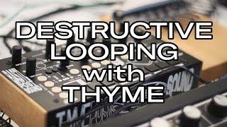 Destructive Looping with the THYME, Toyota Vangelis live