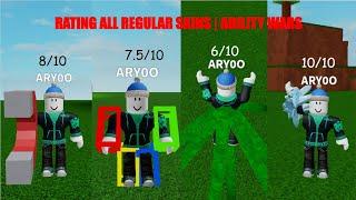 Reviewing All Regular Abilities | Ability Wars Roblox