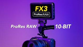 Sony FX3 X Atomos Ninja | ProRes RAW vs Internal 10-bit Recording | Side By Side Comparison