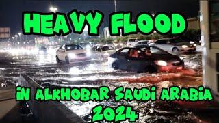 Heavy flood in Alkhobar Saudi Arabia 2024