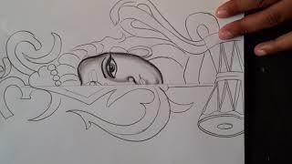 Lord Shiva Drawing Mahadev Sketch || Mahadev Sketch by pencil || Creative Thinking World