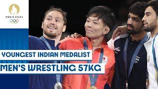 Aman wins India's fifth bronze medal | Men's wrestling freestyle 57kg | Paris 2024 highlights