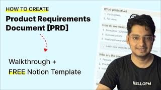 How to Write a Product Requirements Document - Create PRD | Free Notion Template