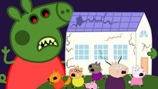 PEPPA PIG TURNS INTO A GIANT ZOMBIE - PEPPA PIG APOCALYPSE