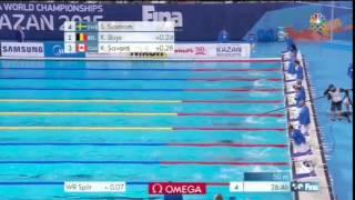 Kazan 2015: recorde mundial Sarah Sjoestroem 100 borboleta semifinal