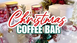 DIY Christmas Coffee Bar | Decorate with Me Christmas 2024