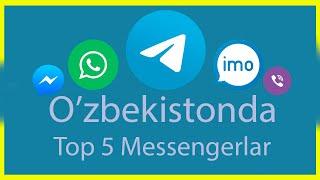 O'zbekistonda Top 5 Messengerlar 2019