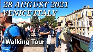 VENICE ITALY 30 AUGUST 2021 WALKING TOUR UPDATE. From Zattere to Campiello Santa Maria Zobenigo