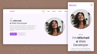 Design Your Personal Responsive Portfolio Website with HTML and CSS | Step by Step Guide