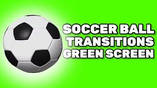 Soccer Ball transitions Green Screen