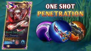 ONE SHOT PENETRATION BUILD IS BACK TO META! | YU ZHONG BEST BUILD 2024