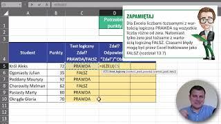 Excel - Funkcja JEŻELI | Kurs Excel SuperHero 4.2