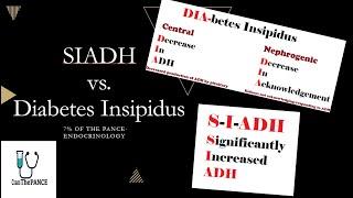 SIADH vs Diabetes Insipidus PANCE review