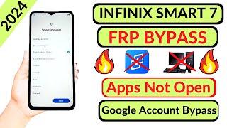 Infinix Smart 7/ 7 HD Frp Bypass Android 12/13/ Infinix X6516 X6515 Google Account Remove Without Pc