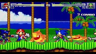 MUGEN Joke Battles: SMB Mario and SMB Metal Sonic VS SMB Luigi and SMB Sonic