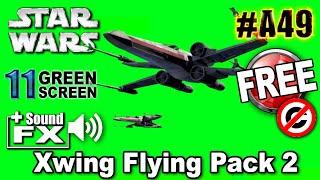 Xwing flying pack 2 Star Wars Green Screen 3D