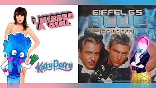 I Kissed A Girl Da Ba Dee - Eiffel 65 Vs  Katy Perry (MASHUP)