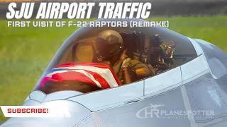 F-22 & KC-135 Historic Visit to San Juan Airport  | Full-Screen Remake Video