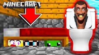 DENDY, ROSY & BUFLO VERSTECKEN SICH VOR SKIBIDI TOILET UNTERM BETT in MINECRAFT!