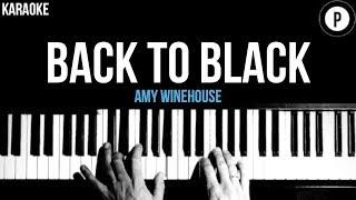 Amy Winehouse - Back To Black Karaoke Slower Acoustic Piano Instrumental Lyrics