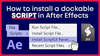 How to install a Script UI panel in After Effects