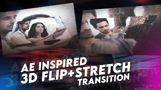 Ae Inspired 3D Flip+Strech Transition|Alight Motion Tutorial