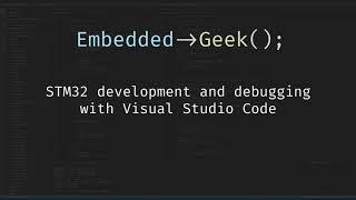 Visual Studio Code for STM32 development and debugging - Part 2