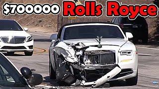 Idiots Driving Rolls Royce A $700,000 Car Crash | Rolls Royce Crash Compilation