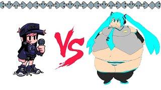 CASSETTE GIRL VS FAT HATSUNE MIKU | FNF Animation