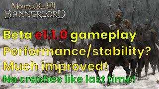 Mount & Blade 2 Bannerlord Beta e1 1 0 gameplay no performance issues what so ever! Much better!