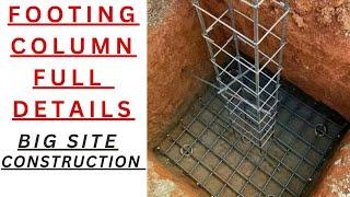 House Construction Steps | FOOTING and COLUMN full details || BIG CONSTRUCTION ️