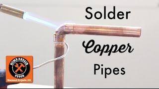 How to Solder Copper Pipe (Important Tips!!) -- by Home Repair Tutor