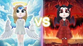 ANGEL ANGELA vS DEVIL ANGELA | My talking Angela 2 | cosplay