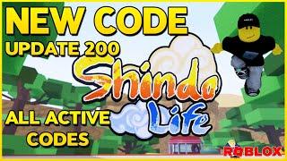 *New code*  ALL ACTIVE CODES for SHINDO LIFE  Update 200  NEW CODES in description  2023