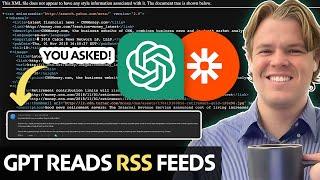 ChatGPT and Zapier for Efficient RSS Feed Analysis | Tutorial
