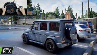 2022 Mercedes-AMG G63 OFF-ROAD CONVOY - GTA 5 - Steering Wheel + Shifter Gameplay